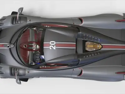 Pagani Huayra Roadster Low-poly 3D model