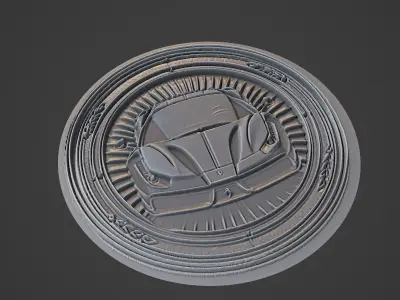 Car Medallion 3D print model