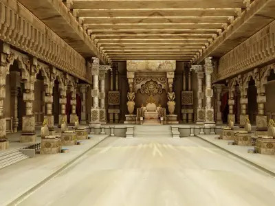 Durbar king court darbar 3D model