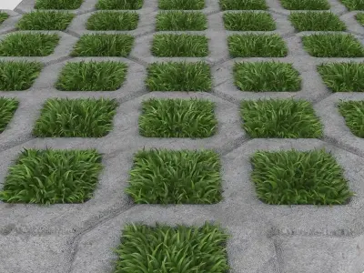Grass Pavers 2 3D model
