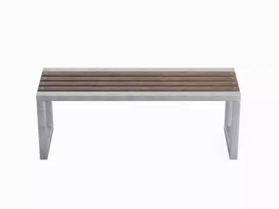 Outdoor Bench V 02 Pack 3D Model Collection