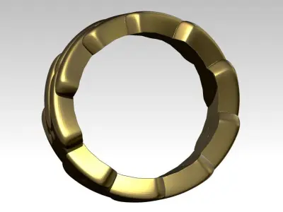 chain fashion modern ring 3D print model