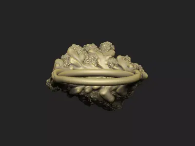 Coral abstract fantasy organic aqua underwater sea ocean  3D print model