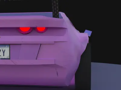 Chevrole Camaro 3d model Low-poly 3D model