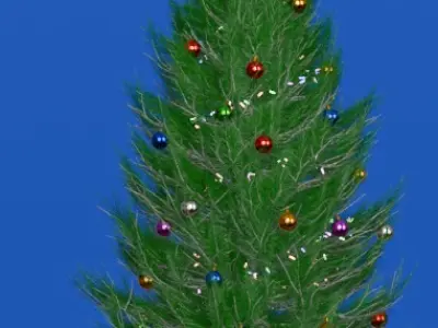 Christmas tree Low-poly 3D model
