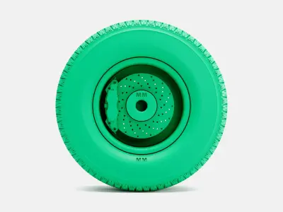 15x8 C3 Corvette YJ8 Wheel BFGoodrich Radial Tire 3D print model