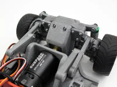 universal rc car chassis 10 to 1 3D print model