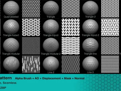 100 Alpha Pattern Texture