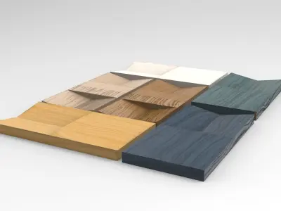 Mintu Desk Organiser Low-poly 3D model