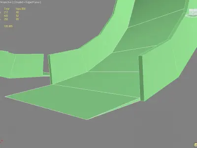 Loop the loop ribbon 3D model