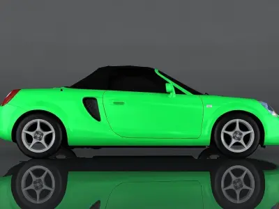 toyota mr-s Low-poly 3D model