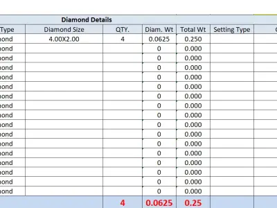 Diamond Hoops  3D print model
