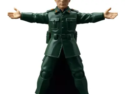 Military Soldier Green model pack Low-poly 3D model