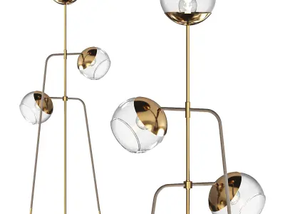 Black Widow Floor Lamp 3D model