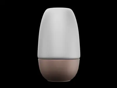 Oval Vase Decoration Low-poly 3D model