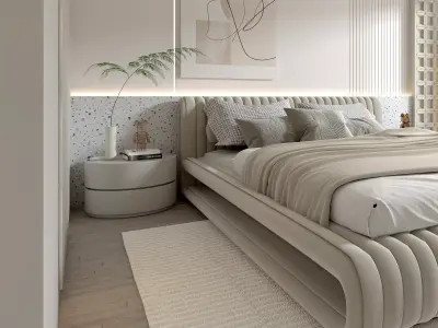 bedroom Low-poly 3D model