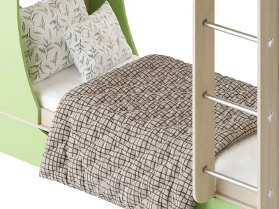 Bunk bed Funky Kids 2 3D model