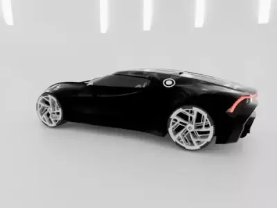 Bugatti Chiron car blender model 3D model
