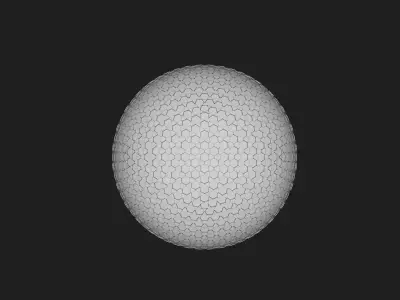 golf ball 3D model 19