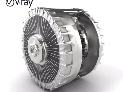 Refinement Processor Core Model Pack with Multi-Chamber Design Low-poly 3D model