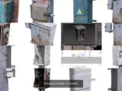 Electrical shields 3D Model Collection