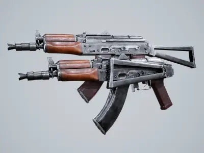 AKS 74U Low-poly 3D model