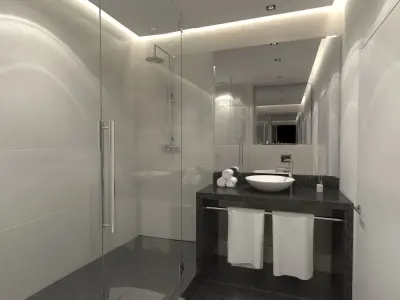 Hotel Bathroom 3D model