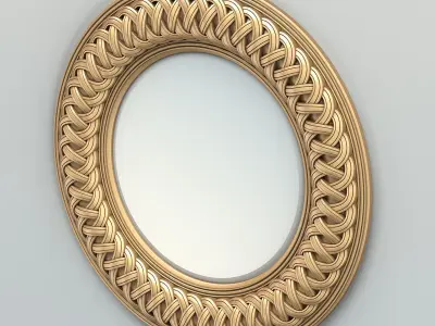 Round mirror frame 003 3D model