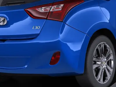 Hyundai i30 2014 VRAY 3D model