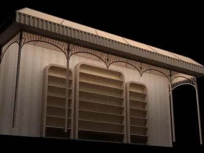 Metal Structure dome  3D model