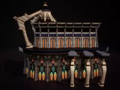 Building 4 Low-poly 3D model