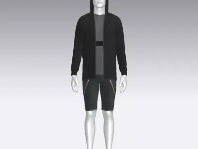 Sport Suit Low-poly 3D model 50