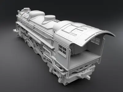 WW2 Troop Train Scale model  3D print model