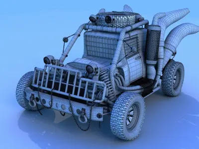 Survival car 3D model