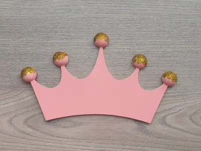 Crown Wall Decor Free 3D print model