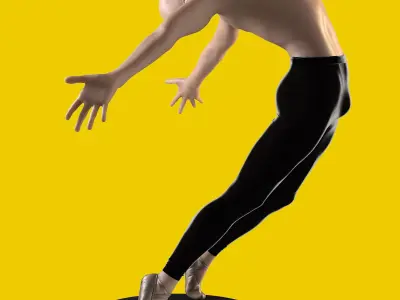 Balerina Man Mannequin 3D model