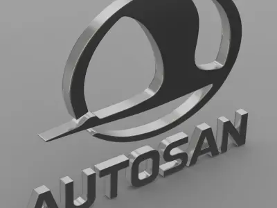 autosan logo 3D model