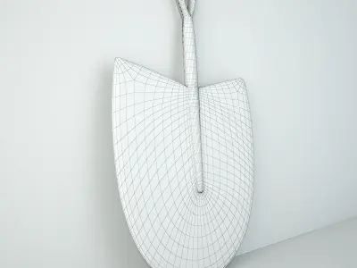 African Handwoven Fan 3 3D model