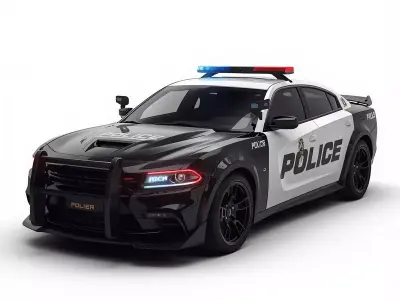 Luxury Armored Military Police Car 3D Model Low-poly 3D model