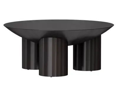 Tom Charcoal Three-Legged Coffee Table Crate and Barrel 3D model