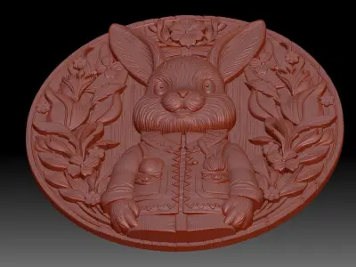 Rabbit 3D print model