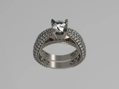 Soliter ring 3D print model N - 186 3D print model