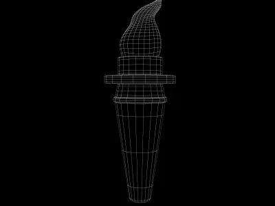 Torch Icon v1 004 Low-poly 3D model