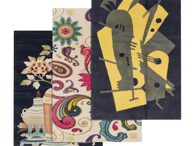 Rug Set 2040 3D model
