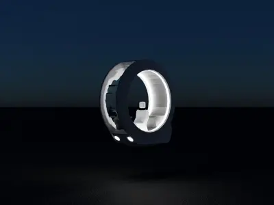 Low Poly Sci Fi Car  Free low-poly 3D model