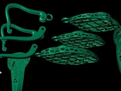 Gold half set fusion cut 1 3D print model