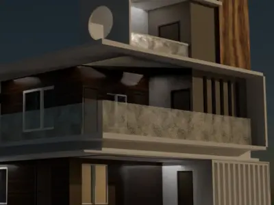 Dream House Low-poly 3D model