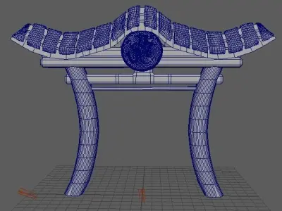 Japanese like Shrine Free 3D model