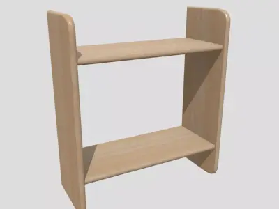 CC0 - Wall Shelf 4 Free low-poly 3D model