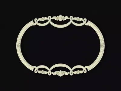 mirror ornamental frame 3D model